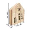 Christmas Wooden House Decor