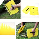 Handheld gardening rake for cleaning